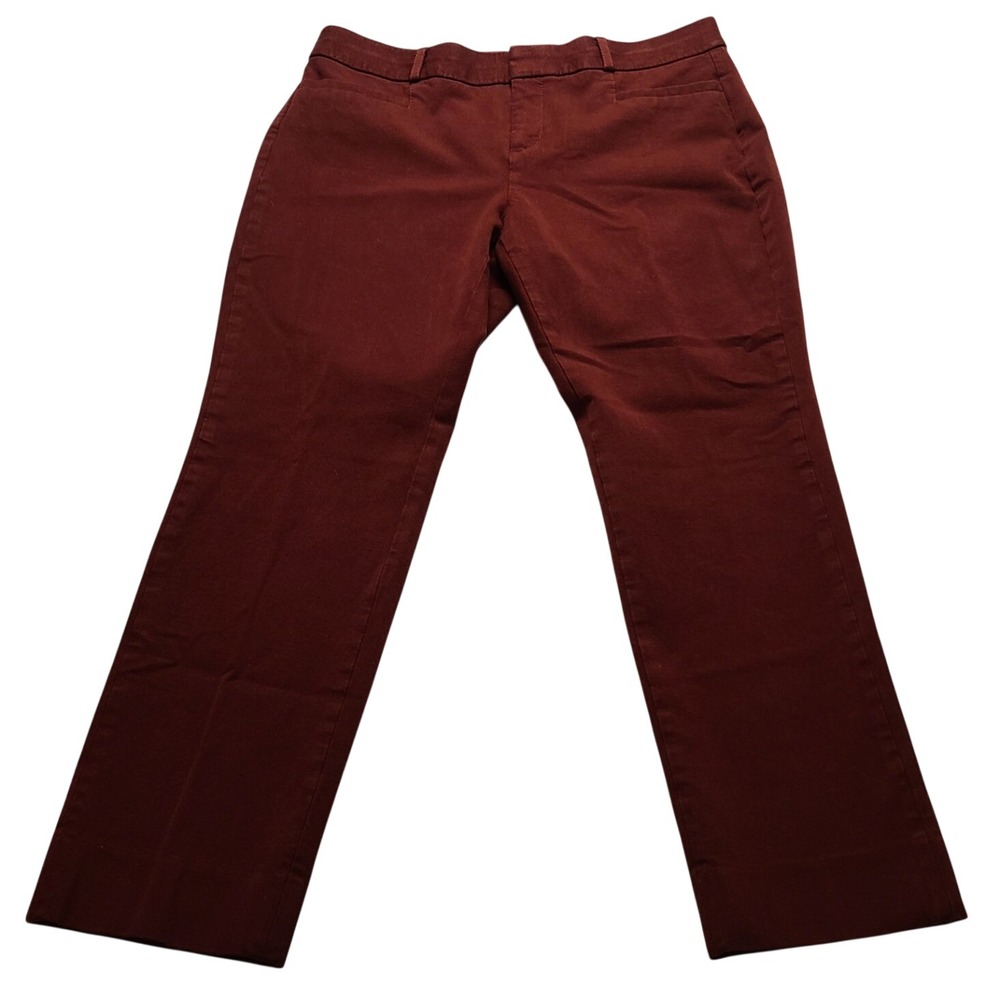Banana Republic Jackson Fit Dress Pants Burgundy Maroon Petite 8P Office NWOT